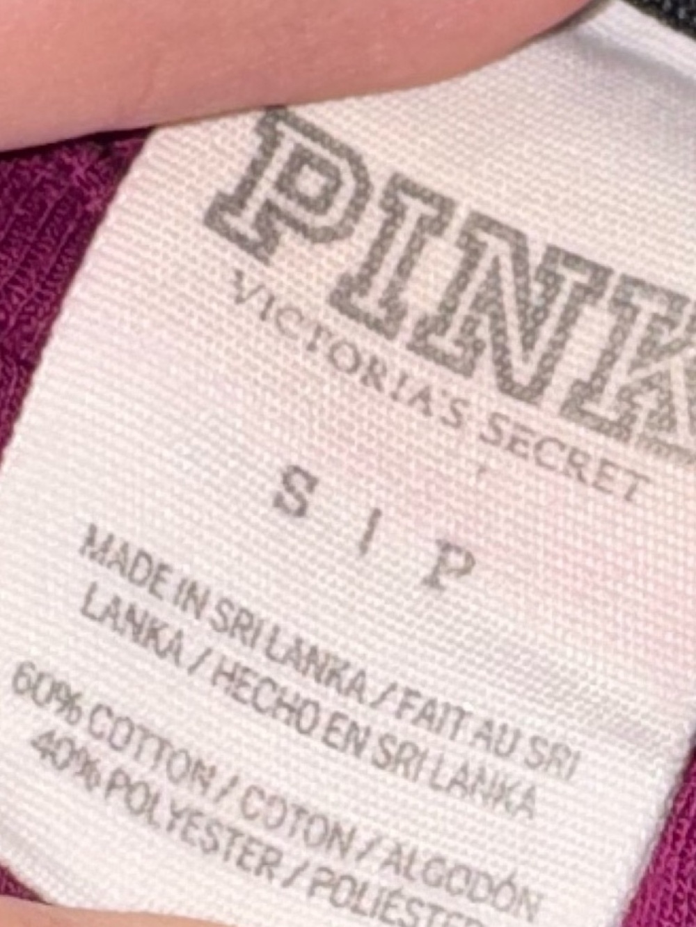 Victoria’s Secret pink purple short sleeve shirt top - Picture 2 of 2